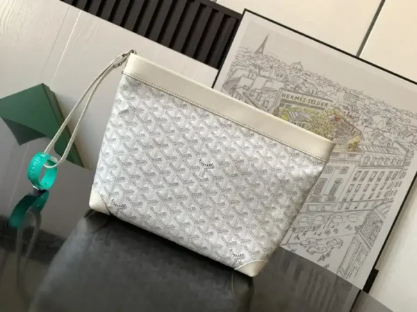 Goyard Conti Pouch White