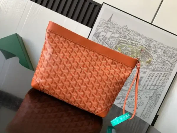 Goyard Conti Pouch Orange - Image 2