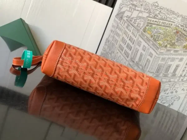 Goyard Conti Pouch Orange - Image 7