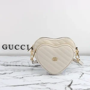 Gucci Interlocking G Mini Heart White