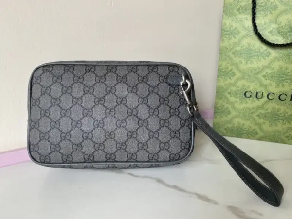 Gucci Ophidia  GG Clutch Grey - Image 2