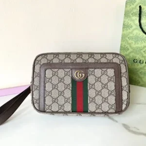 Gucci Ophidia  GG Clutch Beige
