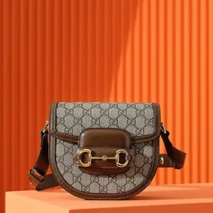Gucci  Horsebit 1995  Semi-circular  Canvas