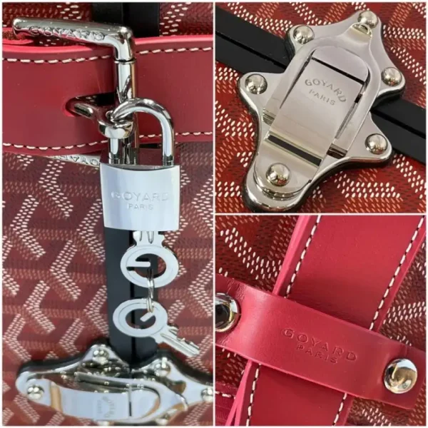 Goyard  Bourget Travel Suitcase Red - Image 2