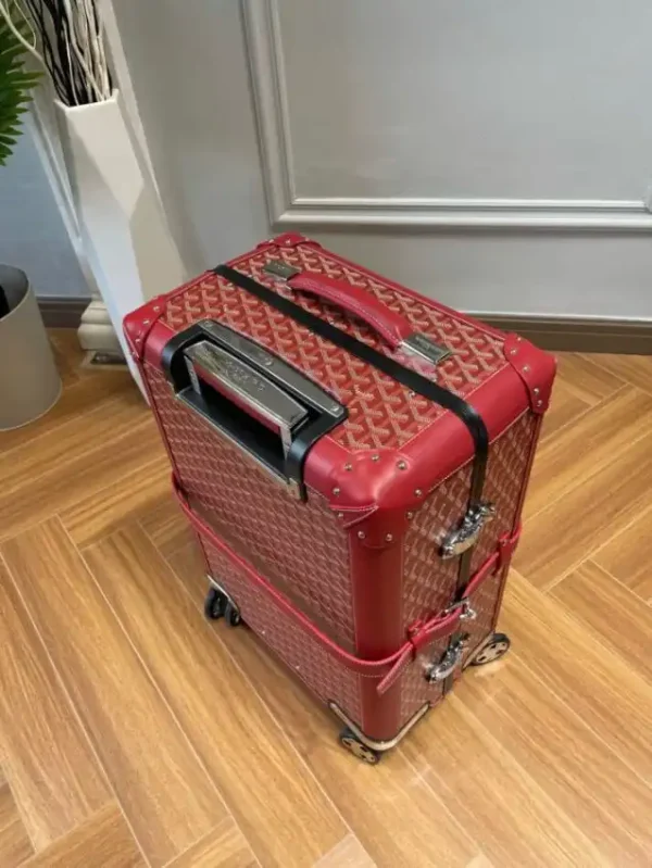 Goyard  Bourget Travel Suitcase Red - Image 5