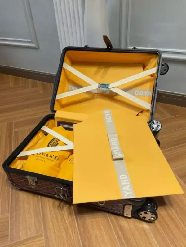 Goyard  Bourget Travel Suitcase Bordeaux - Image 9