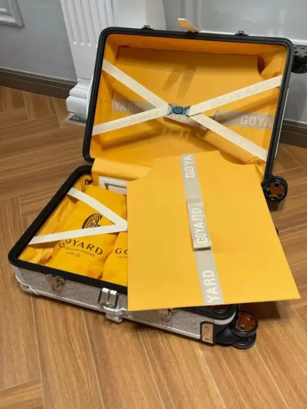 Goyard  Bourget Travel Suitcase White - Image 4