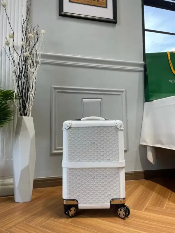 Goyard  Bourget Travel Suitcase White - Image 9