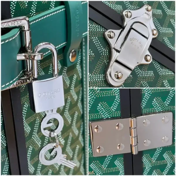 Goyard  Bourget Travel Suitcase Green - Image 3