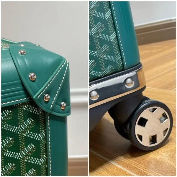 Goyard  Bourget Travel Suitcase Green - Image 5