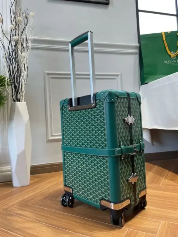 Goyard  Bourget Travel Suitcase Green