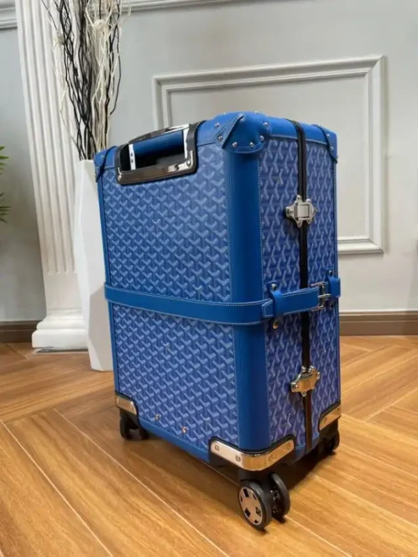 Goyard  Bourget Travel Suitcase Blue