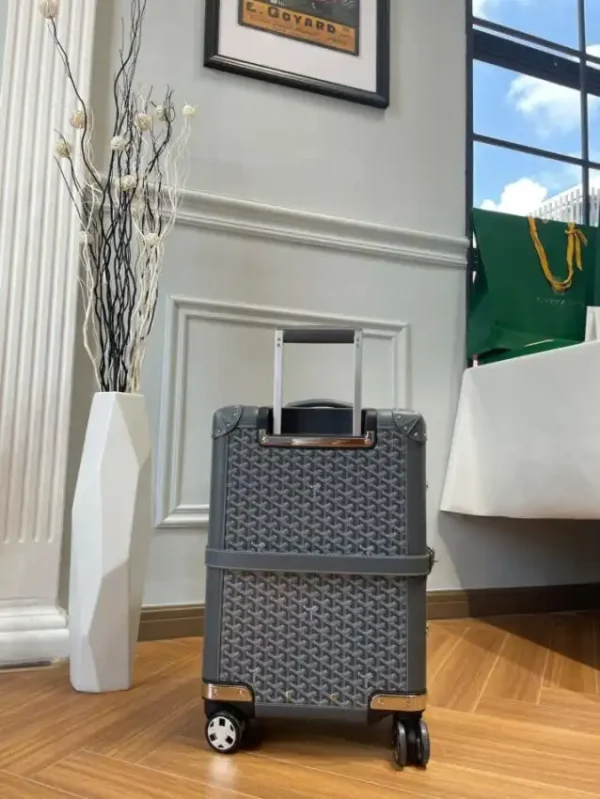 Goyard  Bourget Travel Suitcase Grey