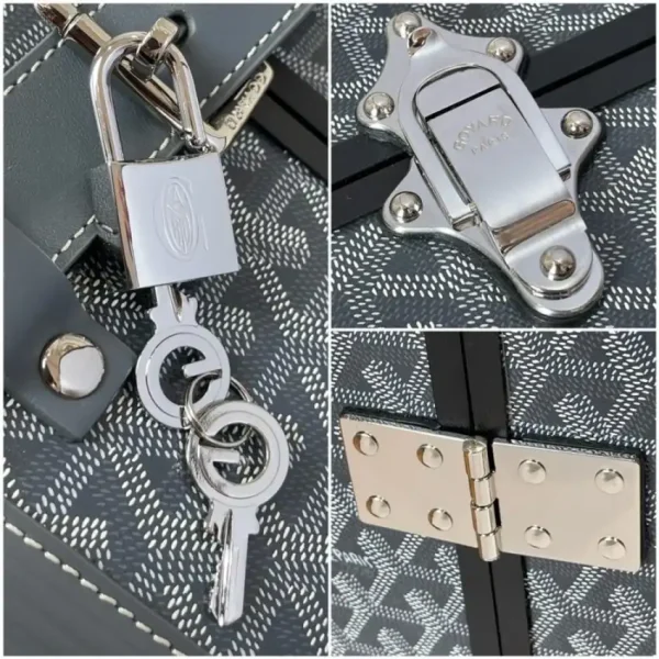Goyard  Bourget Travel Suitcase Grey - Image 5
