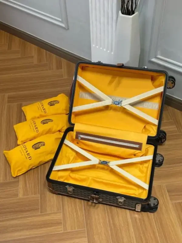 Goyard  Bourget Travel Suitcase Brown - Image 4