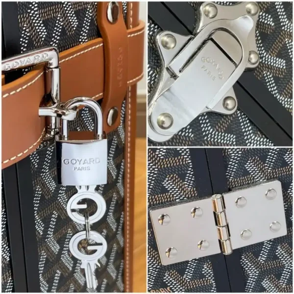 Goyard  Bourget Travel Suitcase Brown - Image 7