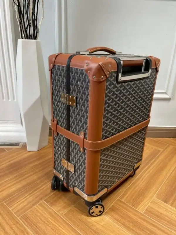 Goyard  Bourget Travel Suitcase Brown - Image 8