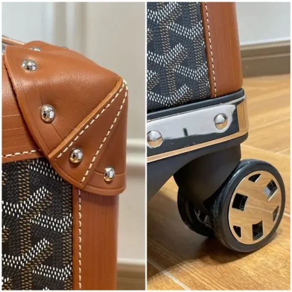 Goyard  Bourget Travel Suitcase Brown - Image 10