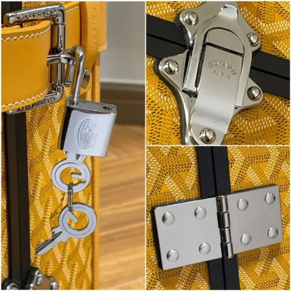 Goyard  Bourget Travel Suitcase Yellow - Image 4