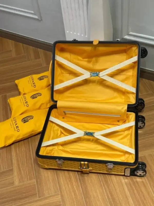 Goyard  Bourget Travel Suitcase Yellow - Image 5