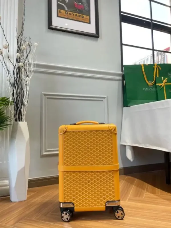Goyard  Bourget Travel Suitcase Yellow - Image 7
