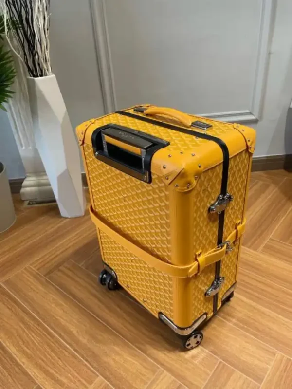 Goyard  Bourget Travel Suitcase Yellow