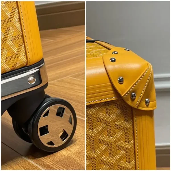Goyard  Bourget Travel Suitcase Yellow - Image 8