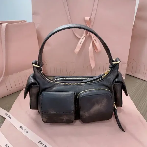 Miu Miu Nappa  Pocket Bag - Image 5