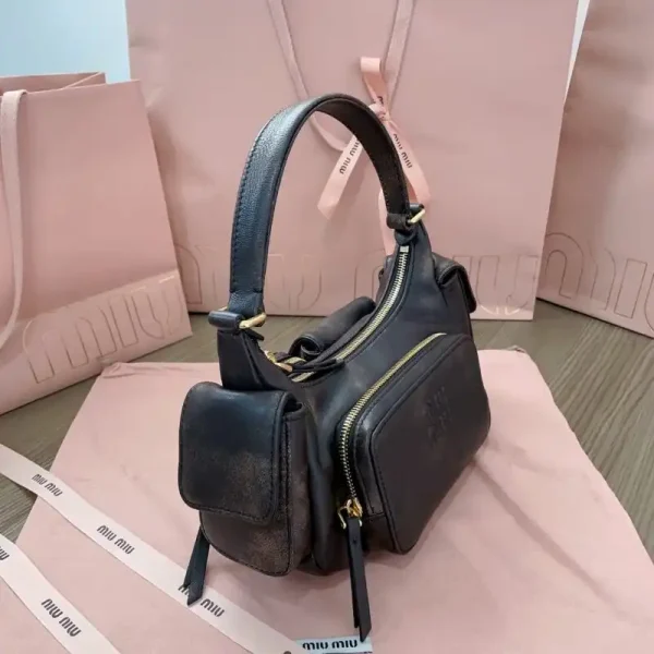 Miu Miu Nappa  Pocket Bag - Image 6