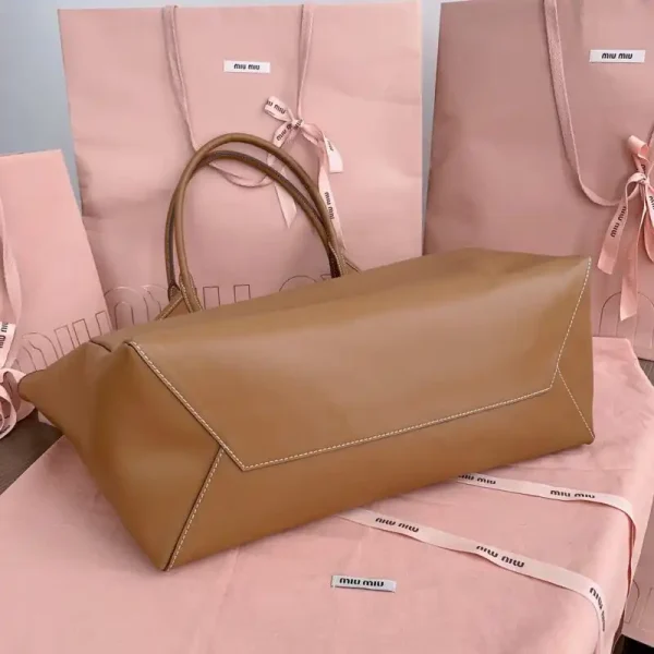 Miu Miu Ivy  Tote Brown - Image 9