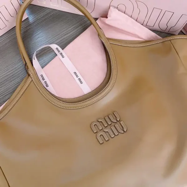 Miu Miu Ivy  Tote Brown - Image 5