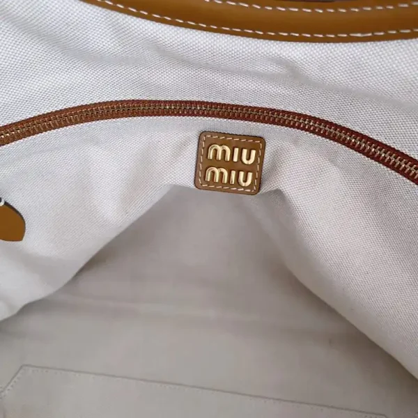 Miu Miu Ivy  Tote Brown - Image 4