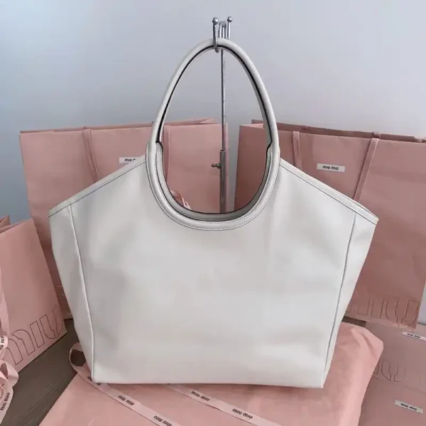 Miu Miu Ivy  Tote White - Image 8