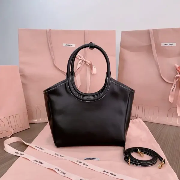 Miu Miu Ivy  Small Tote Black - Image 3