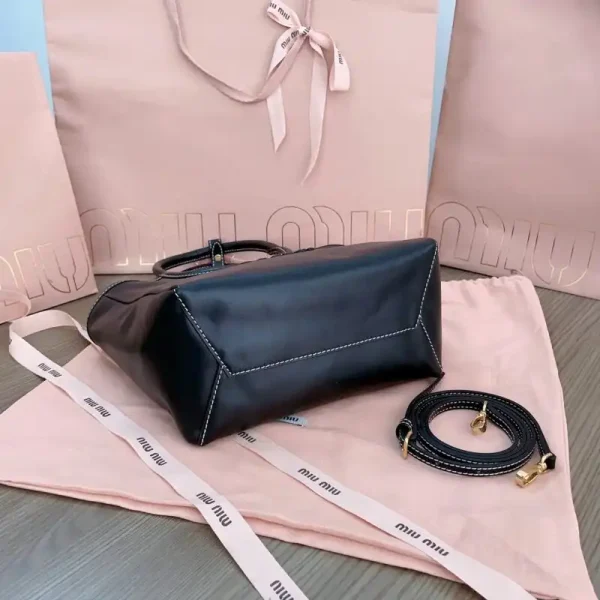 Miu Miu Ivy  Small Tote Black - Image 7