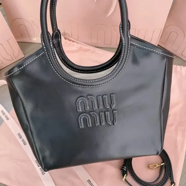 Miu Miu Ivy  Small Tote Black - Image 9