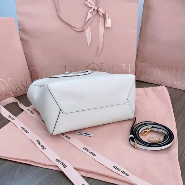 Miu Miu Ivy  Small Tote White - Image 2