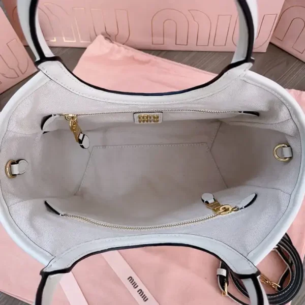 Miu Miu Ivy  Small Tote White - Image 4