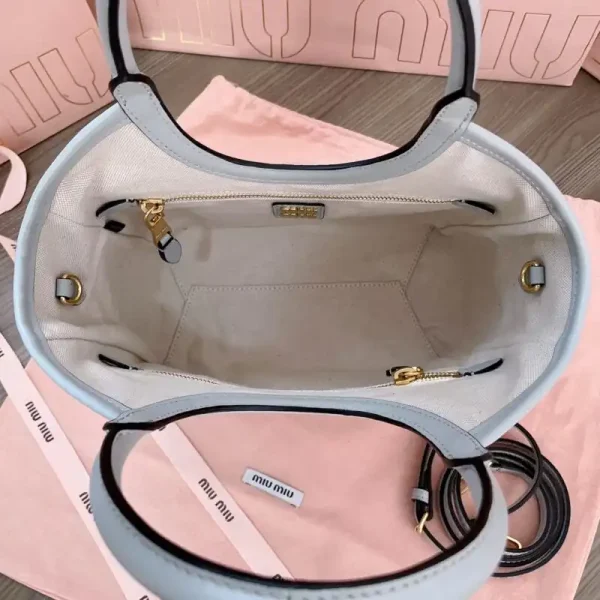Miu Miu Ivy  Small Tote Grey - Image 3