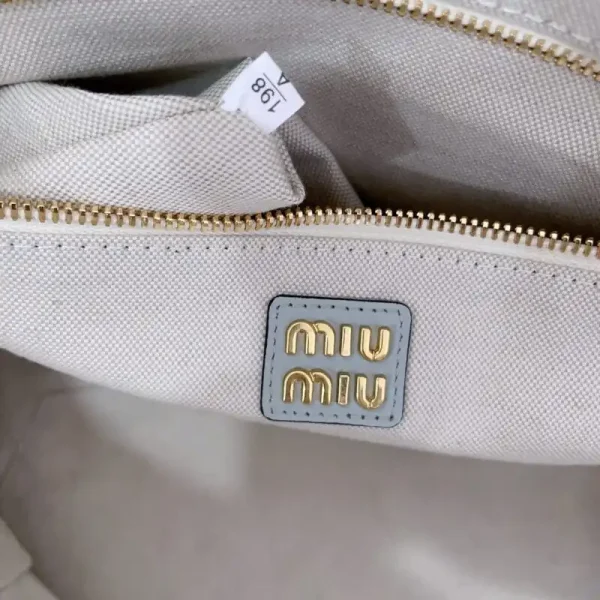 Miu Miu Ivy  Tote Grey - Image 7