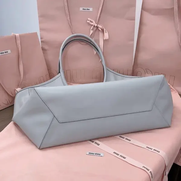 Miu Miu Ivy  Tote Grey - Image 8
