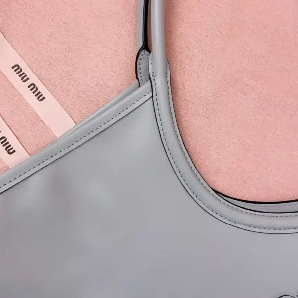 Miu Miu Ivy  Tote Grey - Image 9