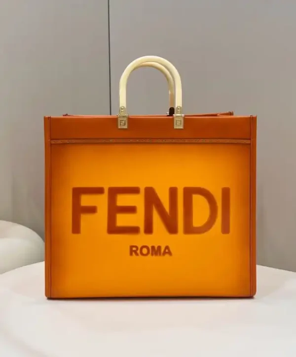 Fendi Peekaboo Tote Orange