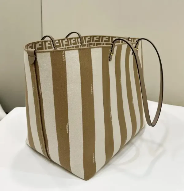 Fendi Two Side Small Tote Beige - Image 3