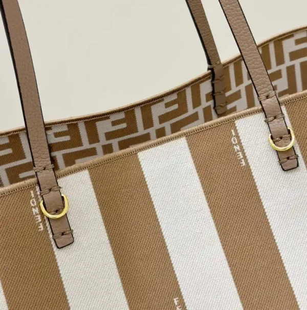 Fendi Two Side Small Tote Beige - Image 5
