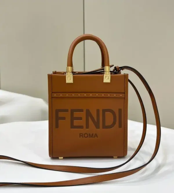 Fendi Mini Tote Brown