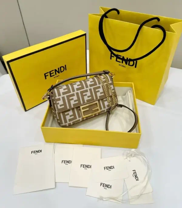Fendi Baguette FF Brown