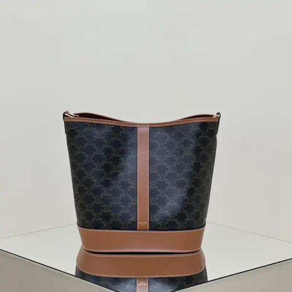 Celine Triomphe Bucket Brown - Image 2