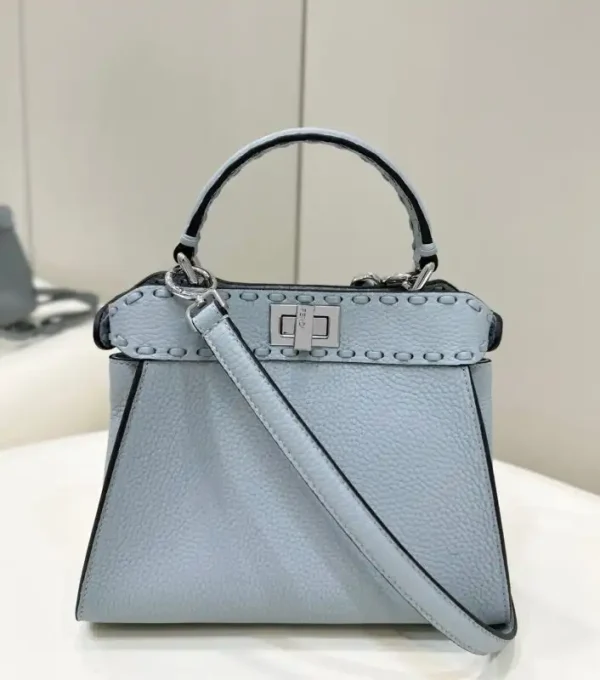 Fendi Peekaboo Small  Sky Blue