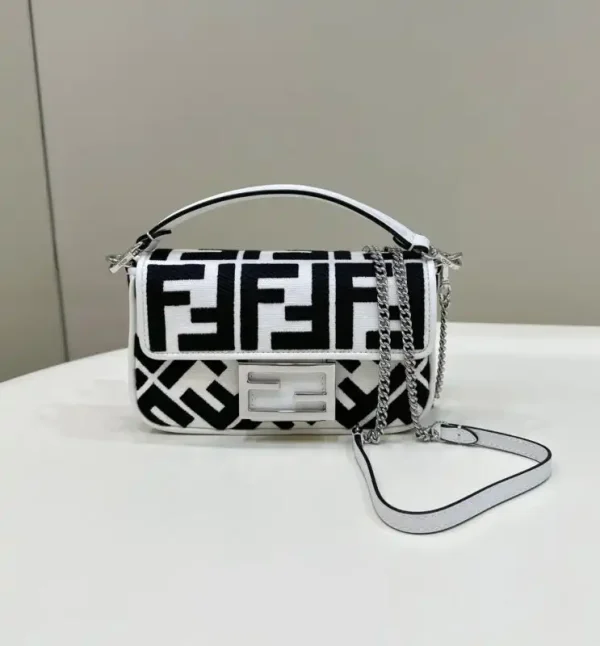 Fendi Baguette Small White